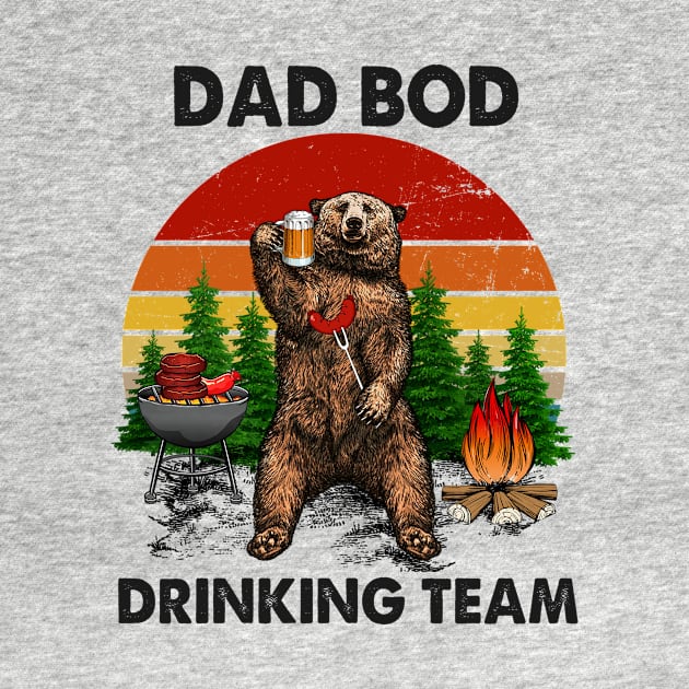 Dad Bod Drinking Team Vintage by beckeraugustina
